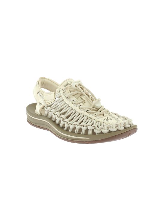 sandalo donna Uneek beige intrecciato tecnico con suola ammortizzata KEEN | UNEEK W1018698